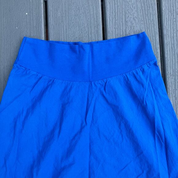 Luna Luz blue flare maxi peasant slit skirt - Picture 5 of 10